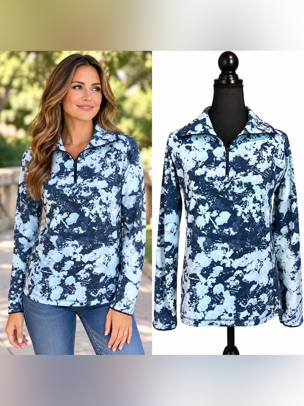 Columbia Quarter Zip Fleece Pullover Women’s Size Medium Athleisure Gorpcore